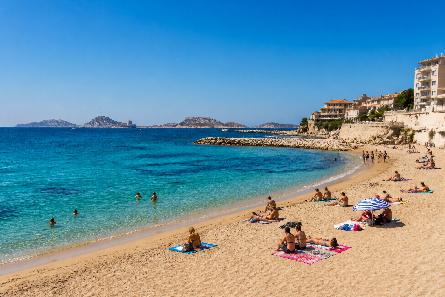 Plage des catalans marseille