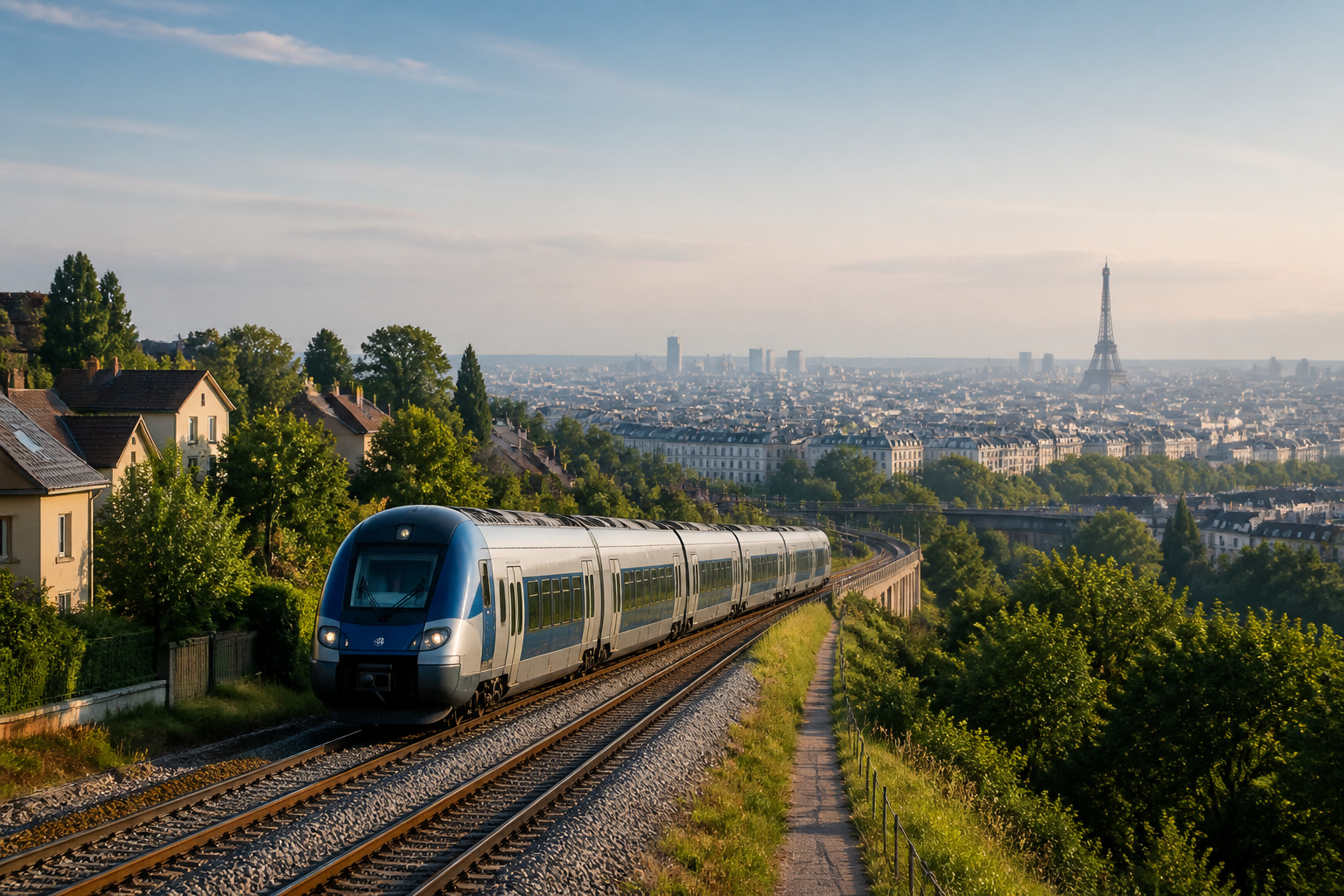 Train vers paris