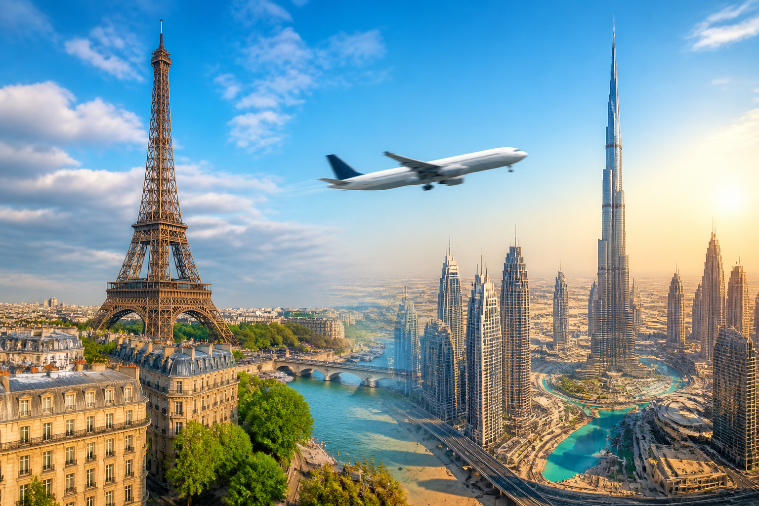Voyage entre paris et dubai